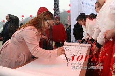 苏菲“首届贵州诗歌节”合影