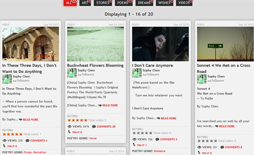 苏菲自写自译诗《荞麦花开》在COSMOFUNNEL一周点击率超5000次
